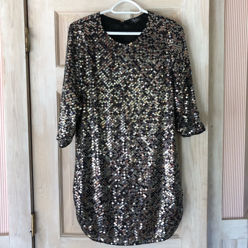 Parker Black Sequin Dress from Revolve